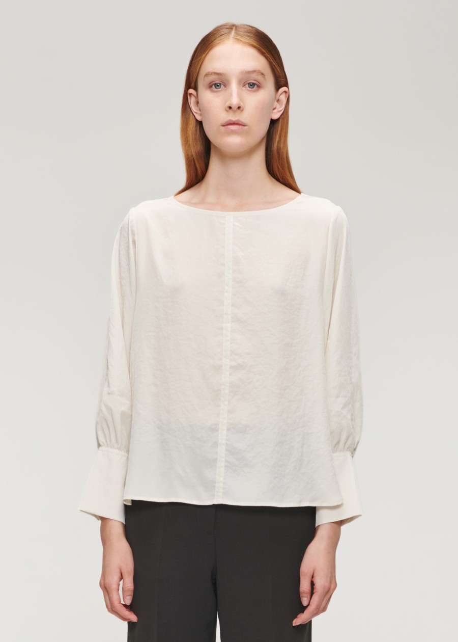 New Techno Silk Relaxed Top Shirts & Tops