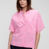 Online Boxy Poplin Shirt Shirts & Tops