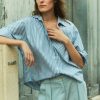 Best Striped Boxy Shirt Shirts & Tops