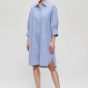 Wholesale Striped Shirt Dress Jurken