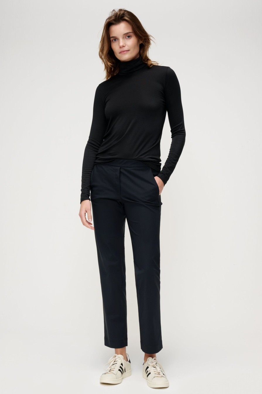 Clearance Soft Tencel Roll Neck Basics For Every Wardrobe