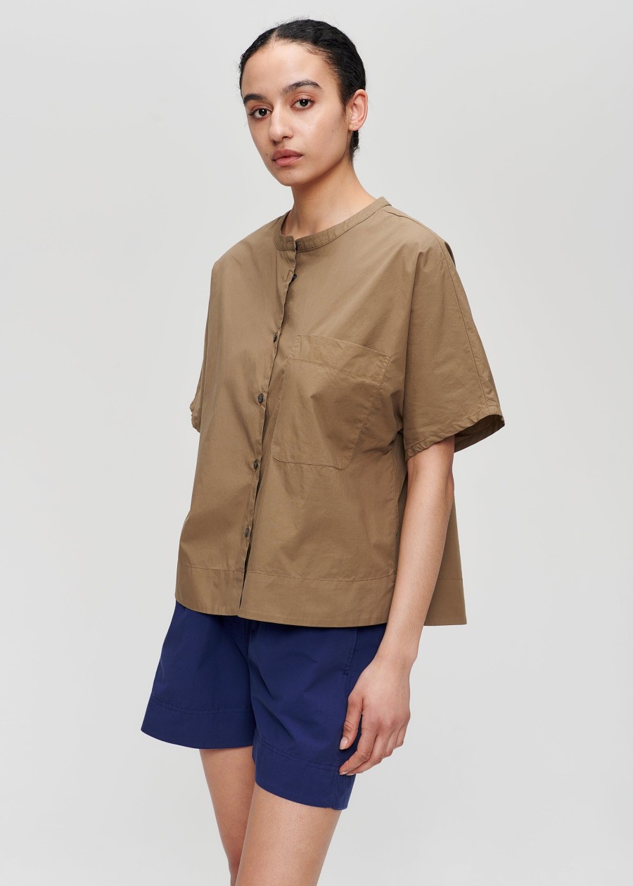 Online Boxy Poplin Shirt Shirts & Tops