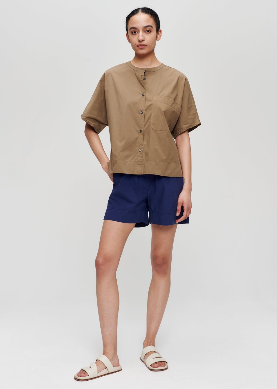 Online Boxy Poplin Shirt Shirts & Tops