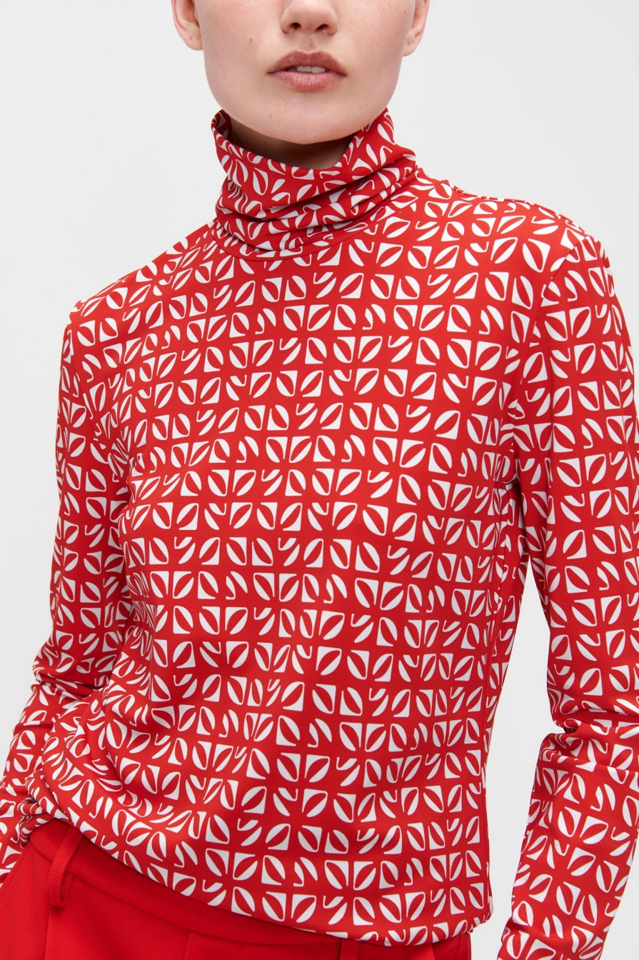 Online Printed Roll Neck Shirts & Tops