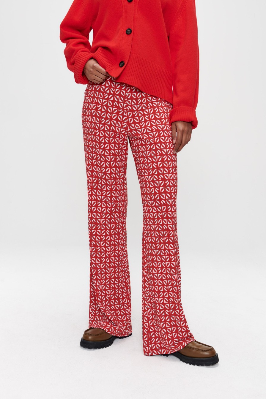 Hot Printed Flare Pants Broeken