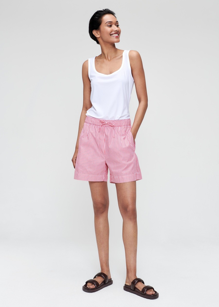 Online Striped Cotton Shorts Skirts & Shorts