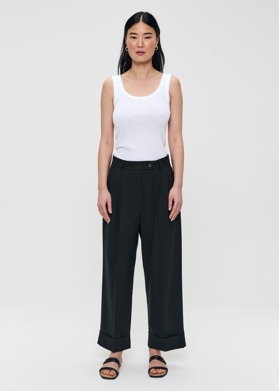 New Tropical Wool Straight Pants Broeken & Rokken