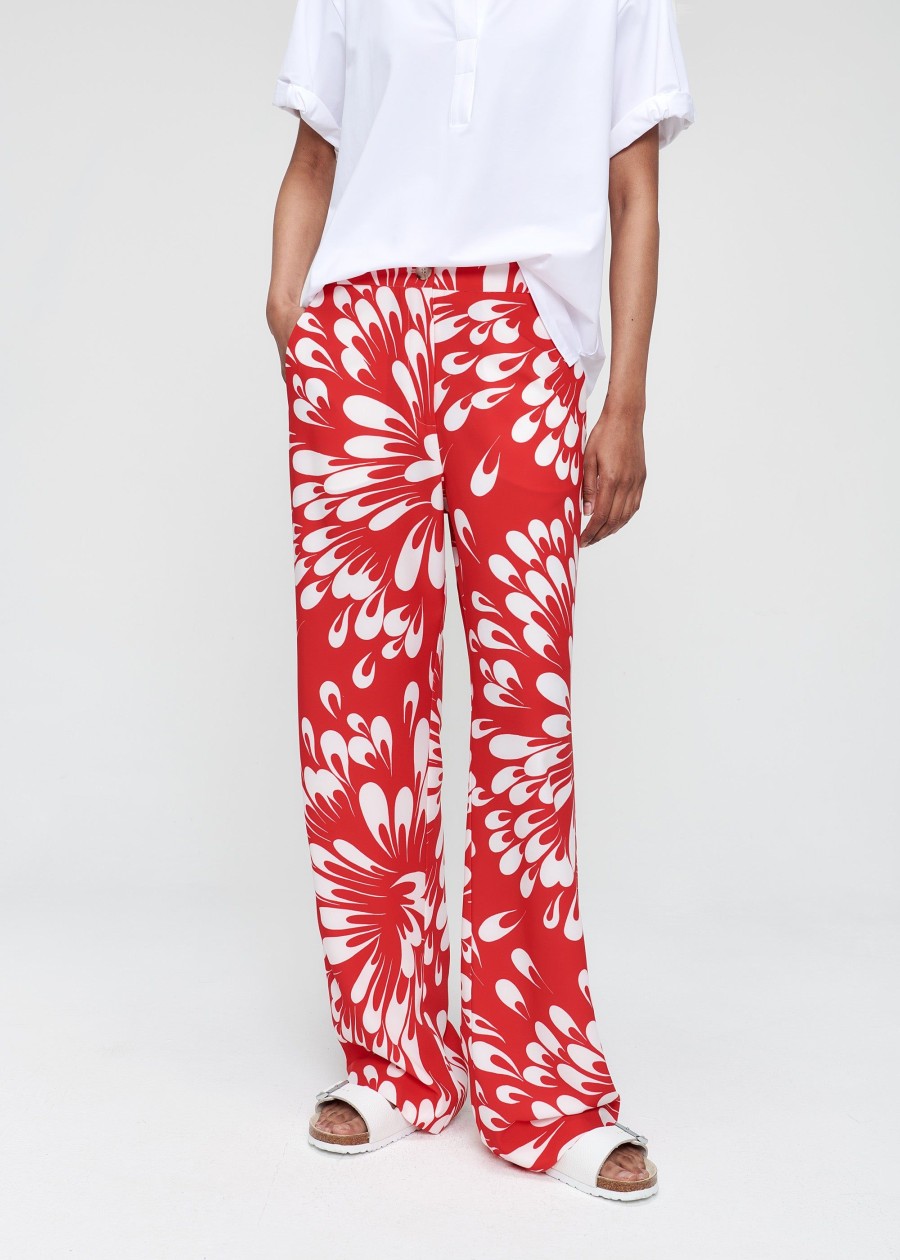 Hot Printed Wide Leg Pants Broeken