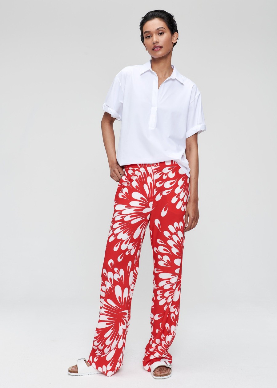 Hot Printed Wide Leg Pants Broeken