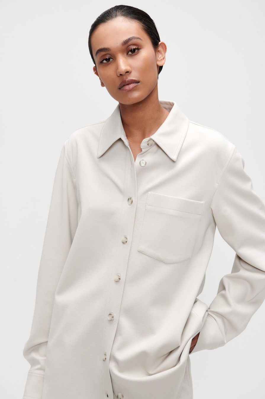 Online Punto Overshirt Blouse Shirts & Tops