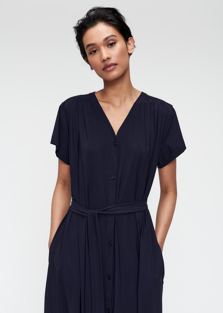 Hot Buttoned Travel Jersey Dress Jurken