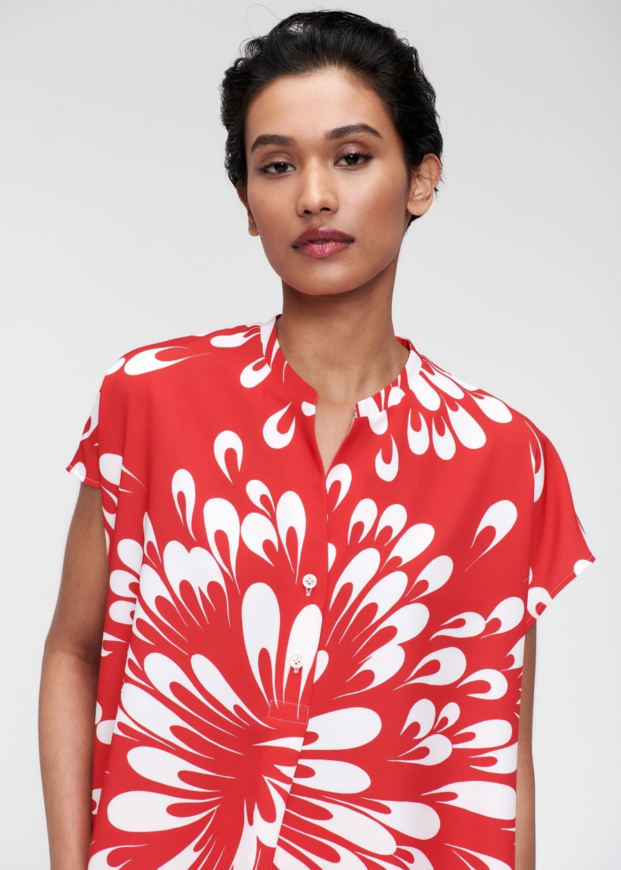 Online Printed Relaxed Top Shirts & Tops