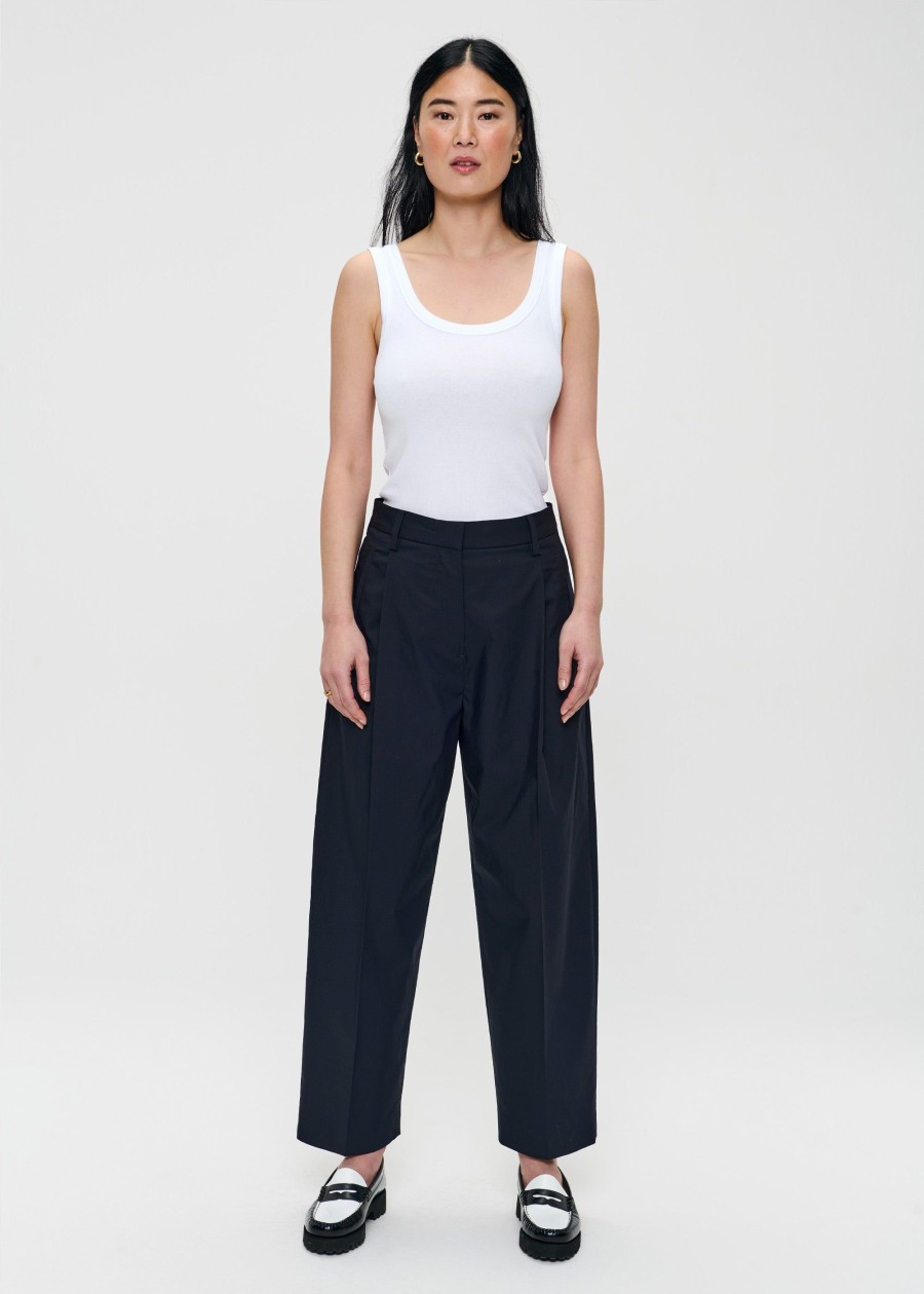 Hot Cropped Barrel Leg Pants Broeken & Rokken