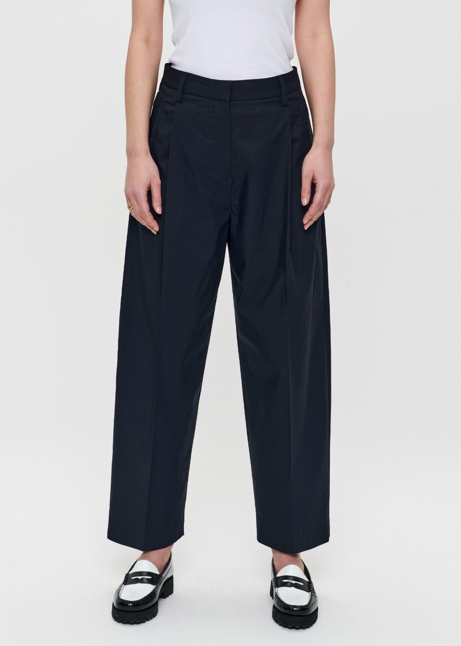 Hot Cropped Barrel Leg Pants Broeken & Rokken