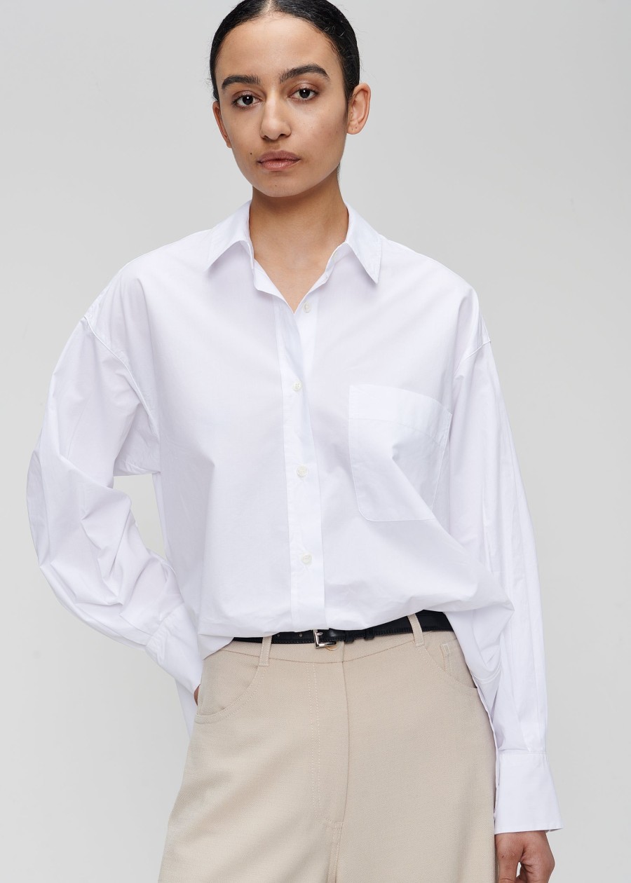 Online Organic Cotton Poplin Shirt Shirts & Tops