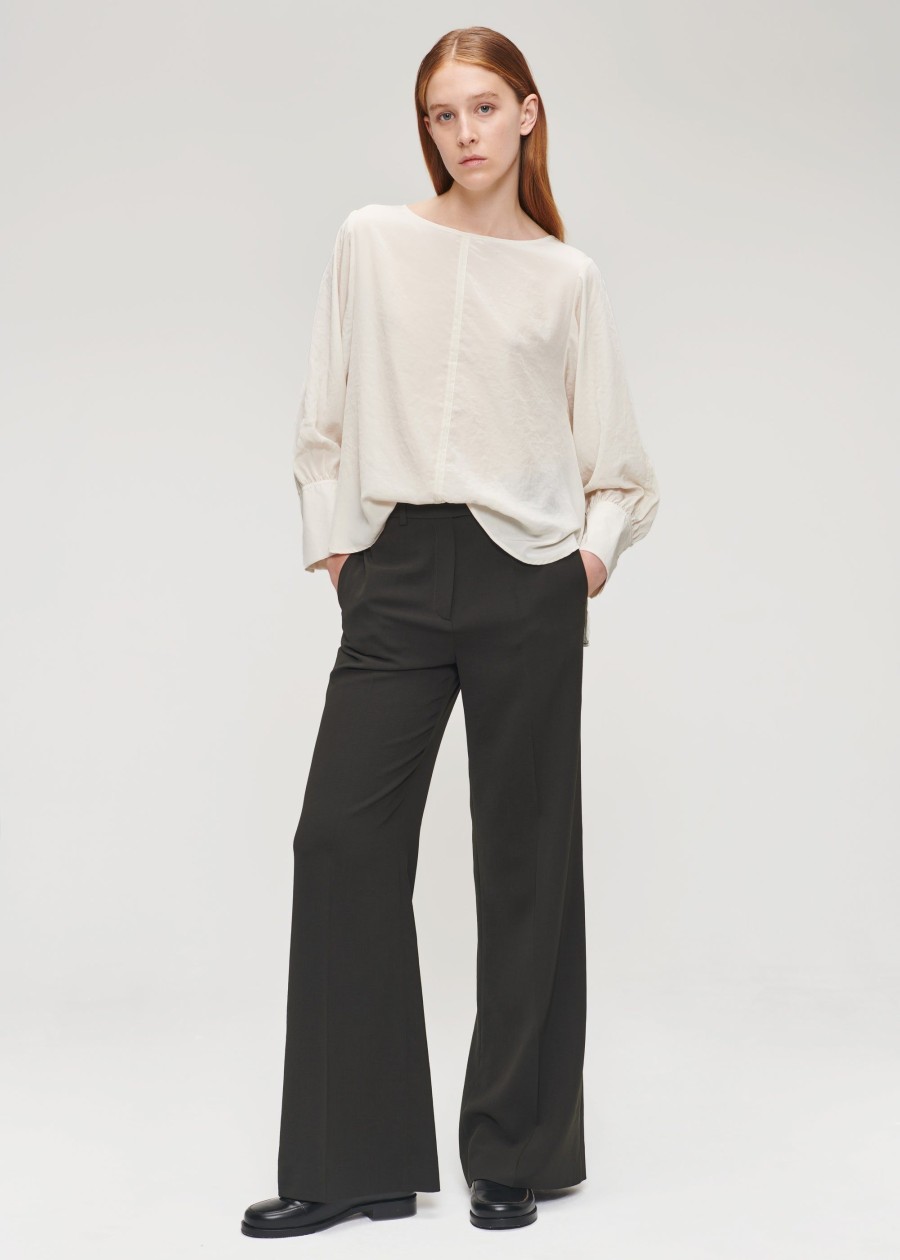 Online Japanese Crepe Wide Leg Pants Broeken & Rokken