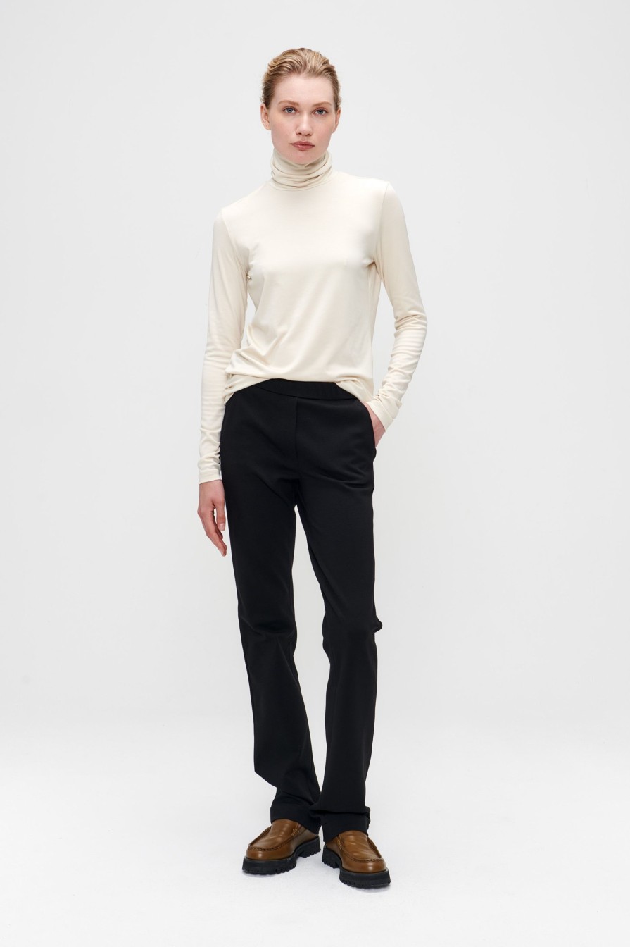 Clearance Soft Tencel Roll Neck Basics For Every Wardrobe