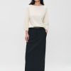 Online Tropical Wool Straight Skirt Broeken & Rokken