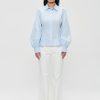 Clearance Poplin Puff Sleeve Shirt Shirts & Tops