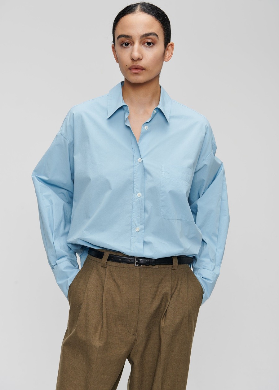 Online Organic Cotton Poplin Shirt Shirts & Tops