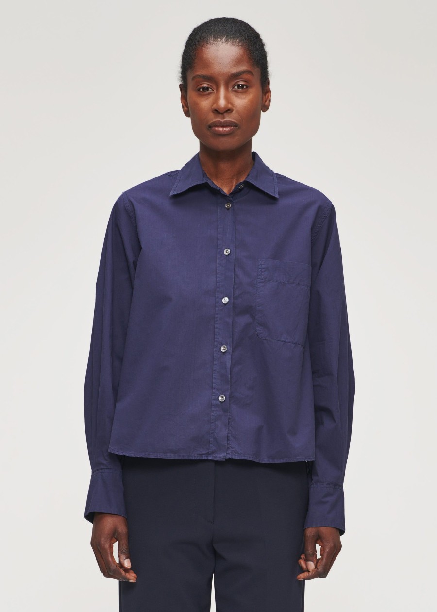 Hot Organic Cotton Boxy Shirt Shirts & Tops