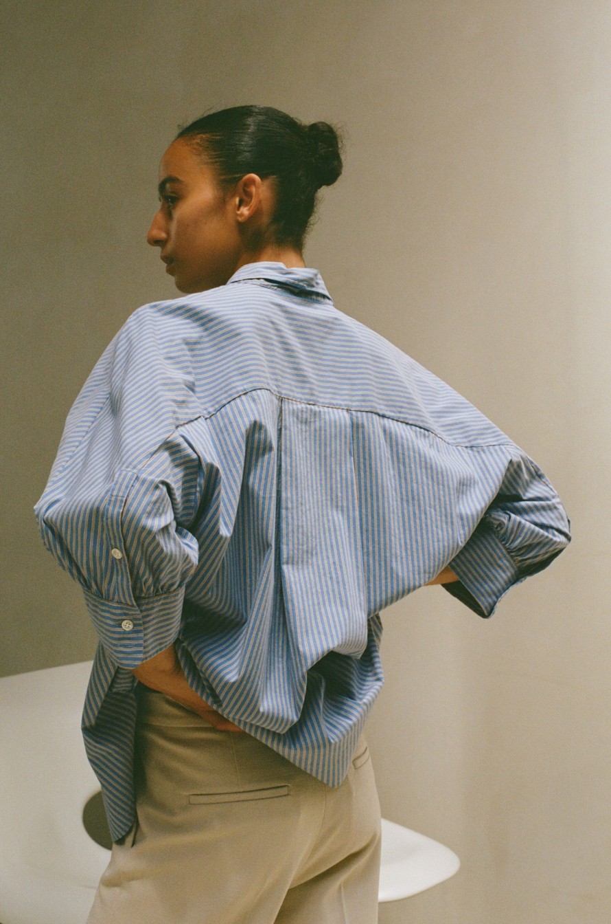 New Cotton Stripe Shirt Shirts & Tops