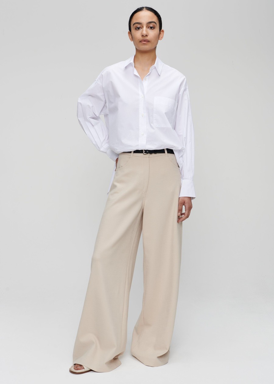 New 5 Pocket Wide Leg Pants Broeken & Rokken