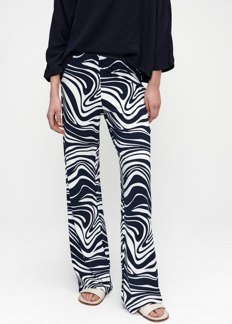 Online Printed Flare Pants Broeken