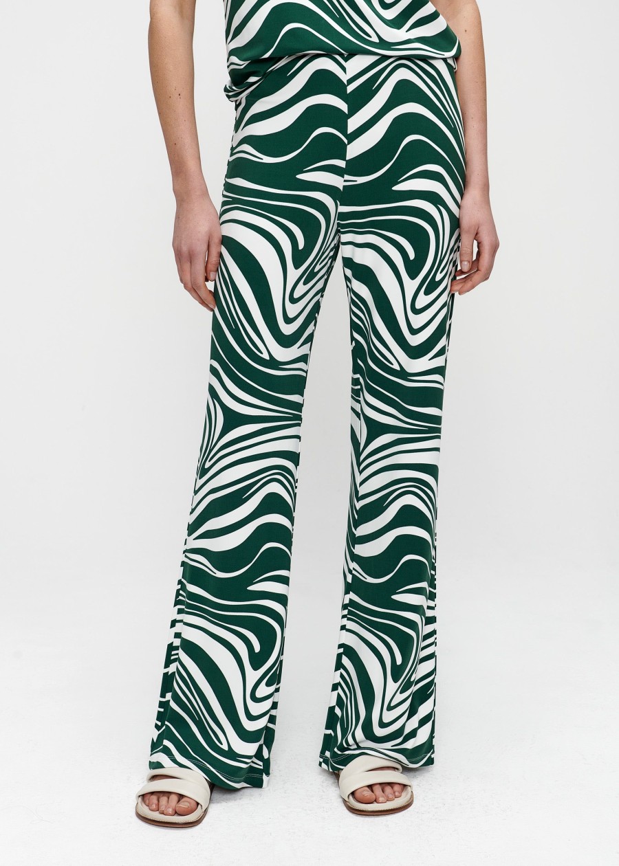 New Printed Flare Pants Broeken