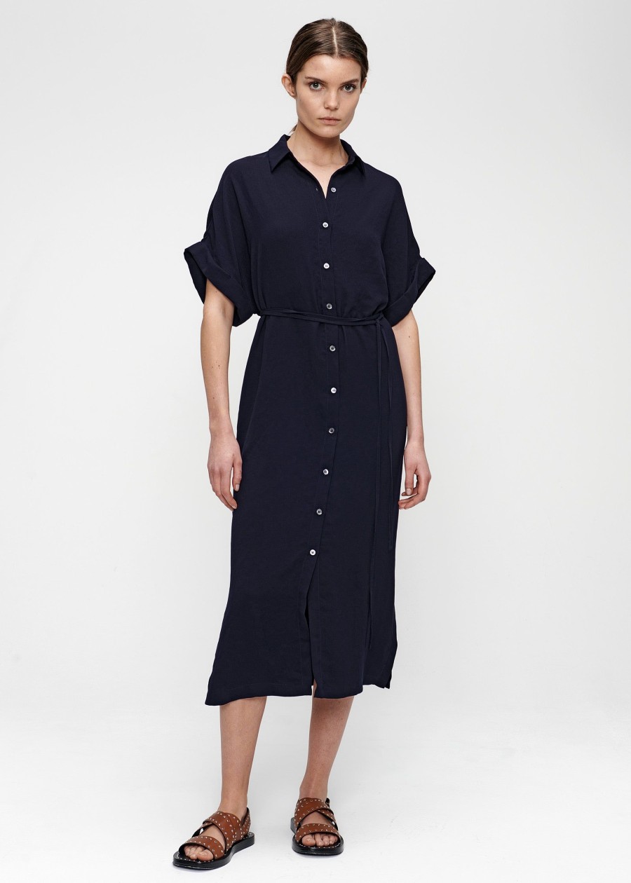 Wholesale Fluid Shirt Dress Jurken