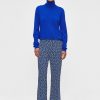 New Fluid Printed Jersey Flared Pants Broeken