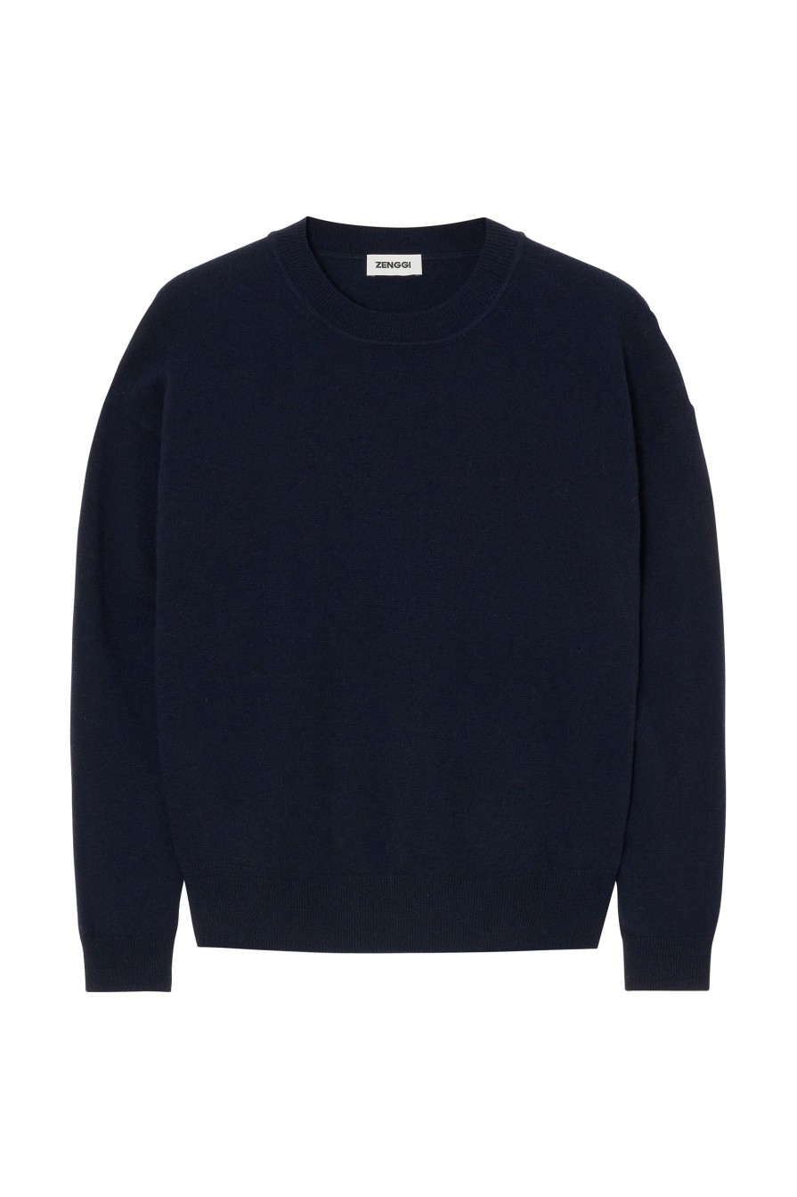 Online Cashmere Blend Relaxed Pullover Knitwear