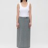 Clearance Tropical Wool Straight Skirt Broeken & Rokken