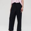 Hot Stretch Linen Straight Pants Broeken & Rokken