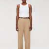 Hot Cotton Drill High Waist Pants Broeken & Rokken